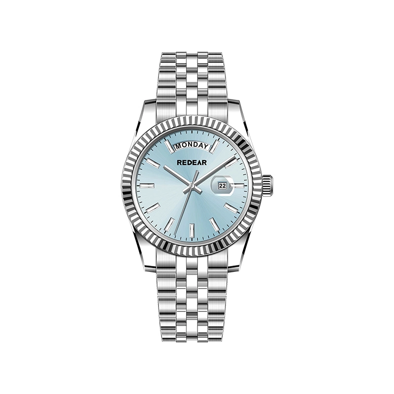 quartz stainless steel watch water resistant